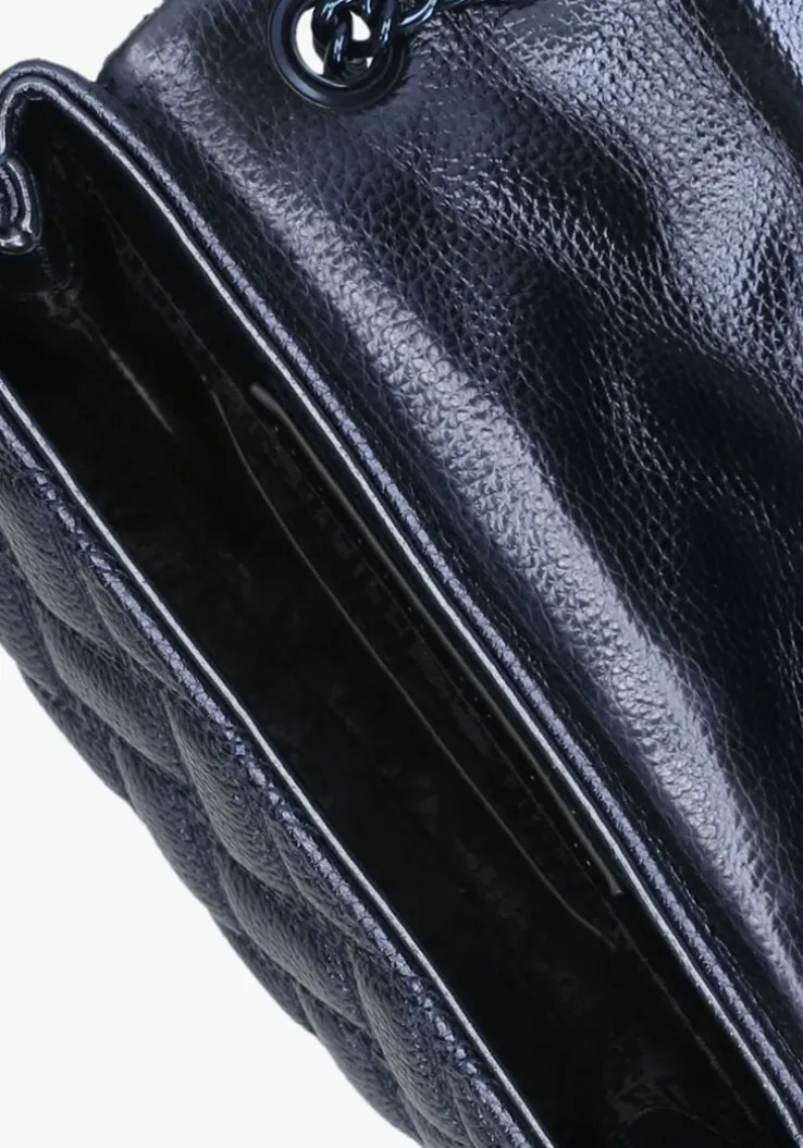 blauwe kurt geiger london schoudertas mini kensington drench