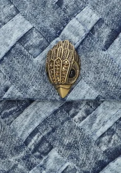 blauwe kurt geiger london handtas large kensington soft