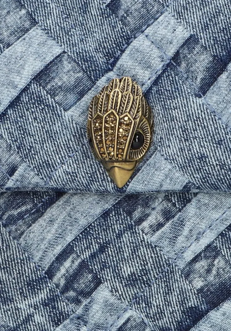 blauwe kurt geiger london handtas large kensington soft