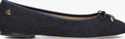 blauwe lauren ralph lauren ballerina's jayna flats ballet