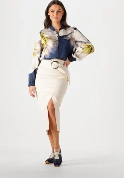 blauwe lauren ralph lauren lage sneakers dani low top lace