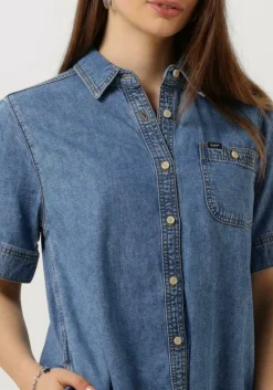 blauwe lee mini jurk all purpose a line dress