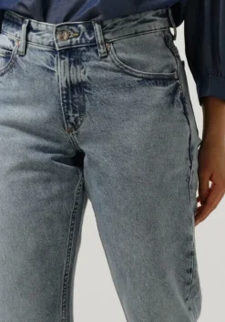blauwe lee mom jeans rider jeans washed in light
