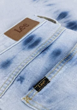 blauwe lee mom jeans stella taperd