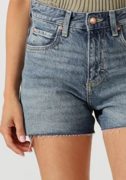 blauwe lee shorts rider short