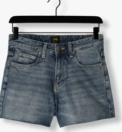 blauwe lee shorts rider short