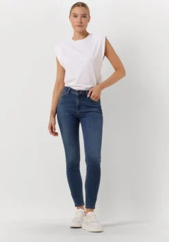 blauwe lee skinny jeans scarlett high