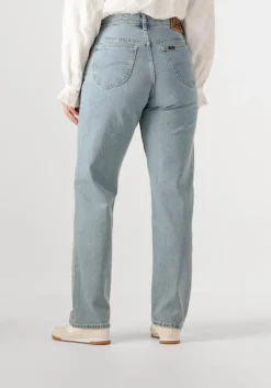 blauwe lee straight leg jeans rider classic