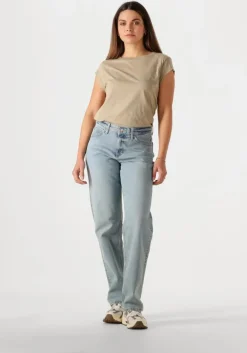 blauwe lee straight leg jeans rider classic