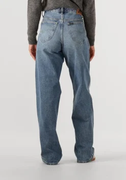 blauwe lee wide jeans rider loose