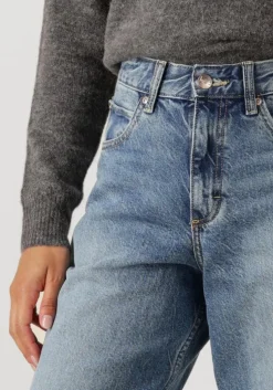 blauwe lee wide jeans rider loose