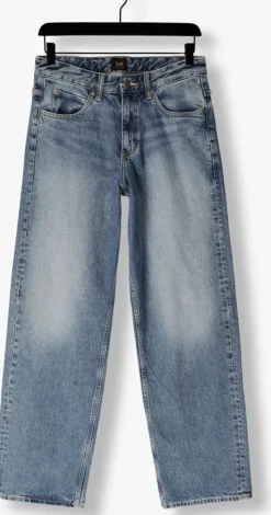 blauwe lee wide jeans rider loose