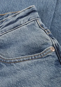 blauwe lee wide jeans rider loose