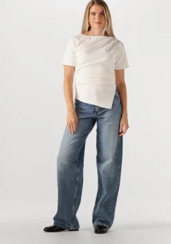 blauwe lee wide jeans rider loose