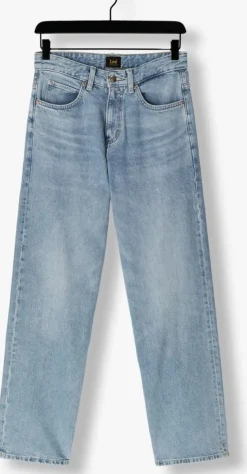 blauwe lee wide jeans rider loose