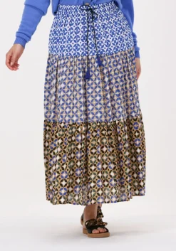 blauwe leon & harper maxirok juicy tc160 tile