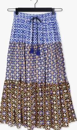 blauwe leon & harper maxirok juicy tc160 tile