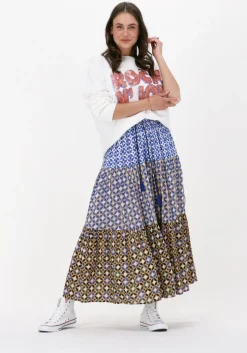 blauwe leon & harper maxirok juicy tc160 tile