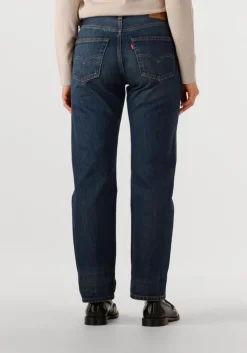 blauwe levi's straight leg jeans 501 90's educate in arts selvedge
