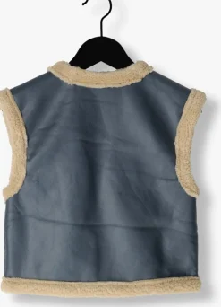 blauwe like flo gilet dewi teddy gilet