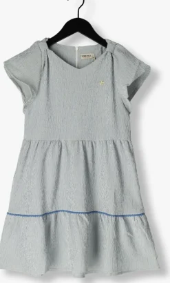 blauwe like flo mini jurk fancy knot aop dress