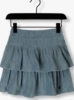 blauwe like flo minirok hila velvet skirt