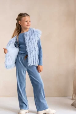 blauwe like flo tops & t-shirts esmay velvet top