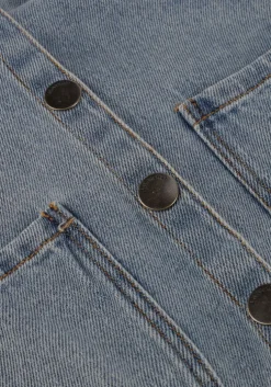 blauwe lil' atelier spijkerjas nmfkarole ls dnm shirt 4016-cj lil