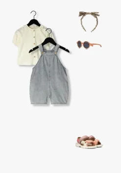 blauwe lil' atelier tuinbroeken nmffunda dnm short overall 4331-fd f lil