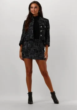 blauwe liu jo minirok gonna mini boucle