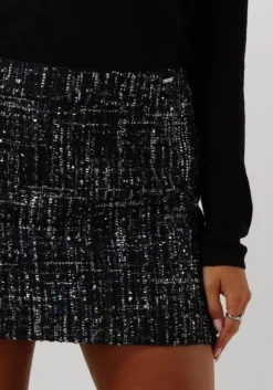 blauwe liu jo minirok gonna mini boucle