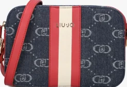 blauwe liu jo schoudertas manh cross over