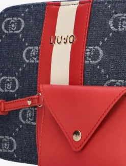 blauwe liu jo schoudertas manh cross over