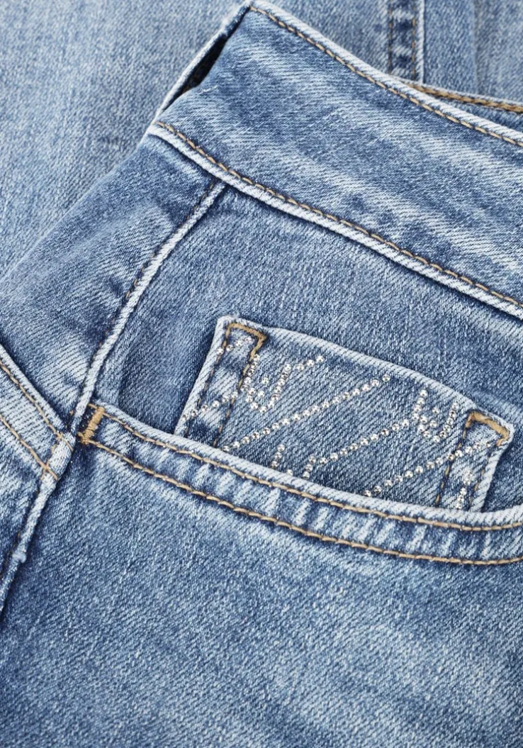 blauwe liu jo slim fit jeans b.up fabulous reg.w.