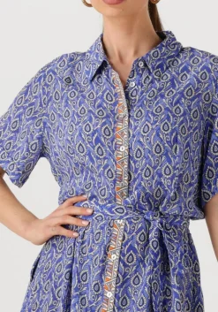 blauwe lollys laundry maxi jurk blakell maxi dress ss