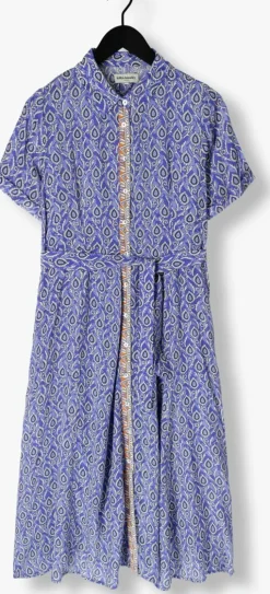 blauwe lollys laundry maxi jurk blakell maxi dress ss