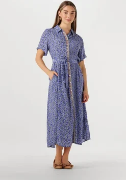 blauwe lollys laundry maxi jurk blakell maxi dress ss