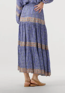 blauwe lollys laundry maxirok diamondll maxi skirt