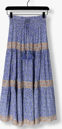 blauwe lollys laundry maxirok diamondll maxi skirt