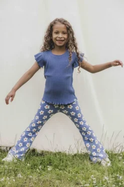 blauwe looxs little flared broek 2511-7612