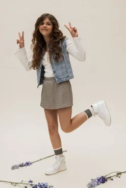 blauwe looxs 10sixteen minirok 2401-5710