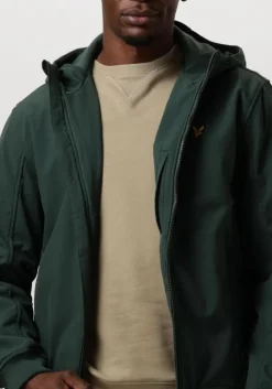 blauwe lyle & scott jack fleece back softshell jacket