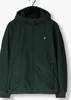 blauwe lyle & scott jack fleece back softshell jacket