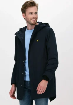 blauwe lyle & scott parka's hooded parka