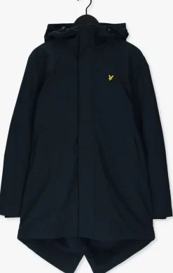 blauwe lyle & scott parka's hooded parka