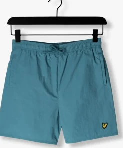 blauwe lyle & scott zwembroeken plain swim short