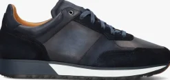 blauwe magnanni lage sneakers combi runner