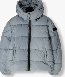 blauwe malelions gewatteerde jas donn puffer