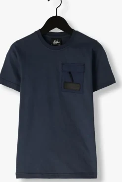 blauwe malelions t-shirt pocket t-shirt