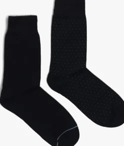 blauwe marcmarcs sokken alex cotton 2-pack